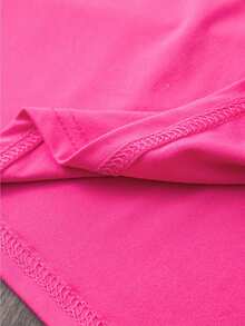 Camiseta Gráfica Rosa "Trip" de Talla Grande para Mujer - Cuello Redondo Casual, Manga Corta, Top de Verano y Primavera con Diseño "Más Barato que la Terapia", Ropa Casual|Estampado Divertido|Tela elástica, TALLA GRANDE - Rosa Fucsia - Ver 3