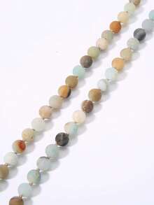SGIAWETA-6mm 108 Mala Beaded Necklace Natural Tiger Eye Stone Knotted Necklace Tassels Long Chain Men Women Meditation Jewelry Bohemia Style-Birthdaygift - Multicolor - View 8
