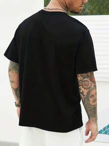 Camisetas Divertidas con Estampados para Hombres, Ideales para Deportes y Fitness, Reuniones Familiares, y También son Excelentes Regalos para Amigos - Negro - Ver 2