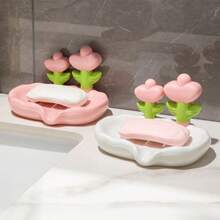 Fancy Design Self-Draining Soap Dish - Durable & Healthy Home Bathroom Accessory, Bathroom Decor Ornament - B - View 4