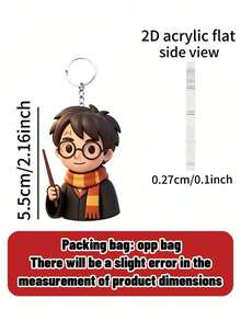 Harry Potter 哈利波特钥匙扣，可爱Q版哈利波特设计，充满魔法世界美感的粉丝必备单品，这款萌趣十足的哈利波特钥匙扣，以其俏皮可爱的造型和标志性的眼镜，为你的配饰增添一抹亮色，相信粉丝们一定会爱不释手。钥匙扣上印有Q版哈利手持魔杖的经典形象。 - 鑰匙鏈 - 查看 3