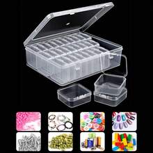 Caja de almacenamiento de plástico transparente con 30 compartimentos, caja de almacenamiento de cuentas, caja de almacenamiento de cuentas portátil, contenedor de cuentas mini, caja de almacenamiento de arte de diamante transparente, caja de almacenamiento y organizador de cuentas pequeñas de plástico, adecuada para cuentas, arte de diamante, tornillos, semillas, piezas pequeñas, joyería y artículos pequeños - Ver 9