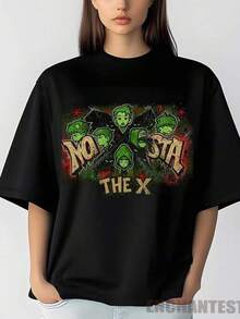 Camiseta unisex, Camiseta Monsta X The X, Sudadera Monsta X Connect X, Camiseta Monsta X Connect X 2025, Camiseta para miembros de MonstaX, CONNECT X World Tour, MONBEBE, ropa de mujer, blusas de mujer, tops de mujer, camisetas de mujer,Lightweight, Breathable Fabric,conjuntos casuales para mujer,Hot Weather Wear,Fun Design, Great For Outdoor Play - Negro - Ver 6