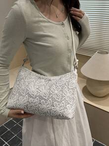 Nuevo Bolso de Hombro Versátil de Verano para Mujer, Ideal para Viajes Diarios y Uso Casual - Blanco - Ver 3