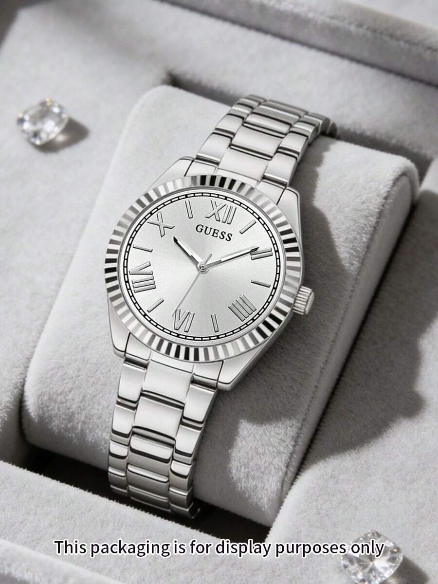 Guess GW0687L1 Luna 女士石英表 不锈钢优雅正装表 - 銀色 - 查看 1