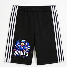 Short Negro con Diseño de Personaje en Círculo Azul - Negro - Ver 1