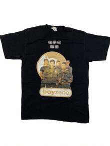 Camiseta unisex de manga corta, camiseta vintage de la banda Boyzone de 1996, auténtica, rara, de la popular banda de chicos, camiseta negra, playeras hombre, spiderman, ,  mujer, romwe men, boho chic, regalos para maestras, camiseta para mujer conjuntos curvy para mu, y2k. - Negro - Ver 6