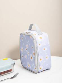 Small Kids Lunch Bag, Insulated Lunch Box Tote Bag, Reusable Lunch Bag For Children Back To School Travel Picnic Beach, Perfect Gift For Kids Birthday Holiday - Daisy - View 5