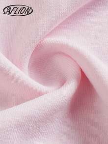Aflion Women's Light Pink V-Neck Ruched Top, Flutter Sleeve Fitted Crop Top For Casual & Coquette Style - Pink - View 4