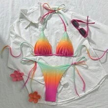 Sexy Bikini For Women 2026 With Adjustable Drawstrings, Beach And Vacation Swimsuit – Two Piece - Color 2 - View 11