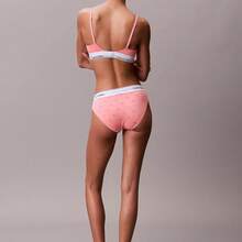 Calvin Klein Icon Cotton Modal Bikini QF8520  Thongs For Women Underwear - Diamond Logo Washed Scarlet - 查看 4
