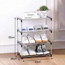 Foldable Shoe Racks - Black Three Layer - View 8