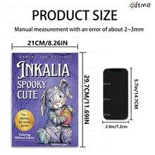 Inkalia 可爱恐怖系列 - 用黑笔涂满白线，展现可爱又恐怖的生物：一本墨水绘制的涂色书，带来全新的反向涂色体验……插图：可爱又恐怖的万圣节系列 - 恐怖可愛 - 查看 5