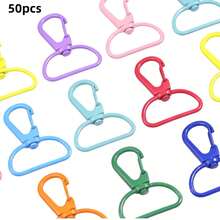 1-50 chiếc móc khóa hợp kim bền, khóa lò xo, phụ kiện túi xách tự làm - Khóa - Xem 10