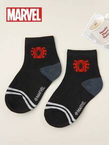 1/5/10 Đôi tất trẻ em dễ thương họa tiết Marvel, tất cao đến bắp chân cho bé trai, họa tiết hoạt hình Hàn Quốc, mùa thu/đông, tất cho bé gái, tất trẻ em và các nhân vật siêu anh hùng. - Nhiều màu - Xem 6