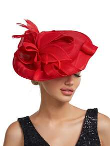 1 chiếc mũ cài tóc kiểu Kentucky Derby phóng đại mới dành cho nữ, kiểu dáng thập niên 1920-1950, mũ hộp lớn kiểu Derby, mũ đi nhà thờ, mũ cô dâu, mũ cưới, mũ dự tiệc trà, mũ tùy chỉnh. - A - Xem 18