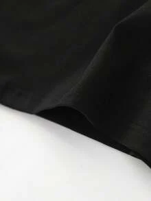 Camiseta casual de manga corta para mujer - Presenta estampados de aventura al aire libre, hecha de tela elástica transpirable, diseñada con cuello redondo, cómoda para todas las estaciones, lavable a máquina, un regalo perfecto para los entusiastas de la naturaleza - Negro - Ver 5