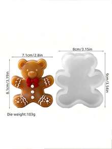 1pc Silicone Cookie/Waffle Mold - Heat Resistant, Suitable For Making Candles/Soaps/Jewelry Pendants, Crafts For Valentine's Day/Birthday/Wedding Season - White - View 16