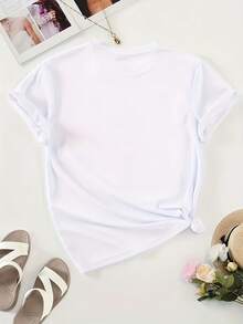 Women's Short-Sleeved T-Shirt - [White] - View 2