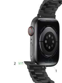 Smartwatch-Armband, Geschenk für den Freund - Schwarz - Übersicht 11
