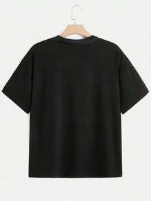 Camiseta cómoda para mujeres Drip Chocolate - Negro - Ver 2