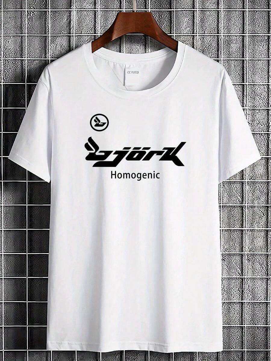 Camiseta vintage de la gira Homogenic de Bjork de 1997 - Camiseta unisex blanca de algodón suave y transpirable con estampado icónico del álbum y la gira, negra y naranja, ajuste regular para hombre y - Blanco - Ver 1