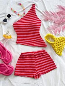 conjunto de verano para mujer, conjunto de vacaciones, conjunto de 2 piezas para uso diario, conjunto de vacaciones en la isla, bohemio, boho, floral romántico, vacaciones, floral - Multicolor - Ver 7