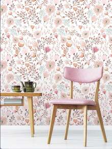 Giấy dán tường hoa văn có thể tháo rời, decal dán tường chống thấm nước, tranh dán tường nghệ thuật trang trí nhà cửa thanh lịch, kích thước 17,7 inch x 6,5 inch/9,8 feet. - nhiều màu - Xem 1