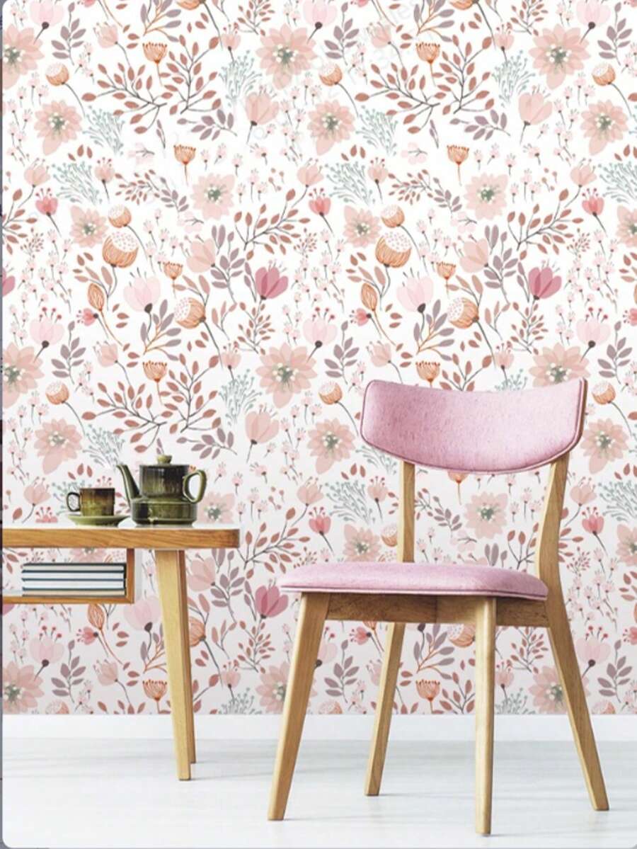 Giấy dán tường hoa văn có thể tháo rời, decal dán tường chống thấm nước, tranh dán tường nghệ thuật trang trí nhà cửa thanh lịch, kích thước 17,7 inch x 6,5 inch/9,8 feet. - nhiều màu - Xem 1