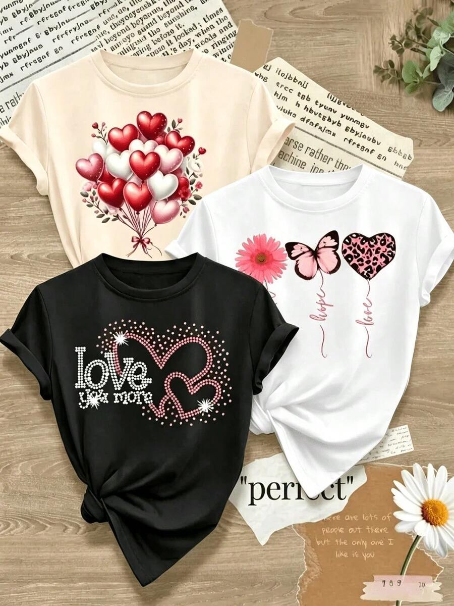 Single Garment, Not A 3-Piece Set. Set Of 1 Women's Short-Sleeved T-Shirt In A Retro American Style, Featuring City Name Prints. Soft To The Touch, Comfortable, And Versatile. Choose 1 Of 3 Models. Suitable For Holy Week And Easter. Viva Mexico! Suitable For Labor Day And Mother's Day. - 米色 - 查看 1