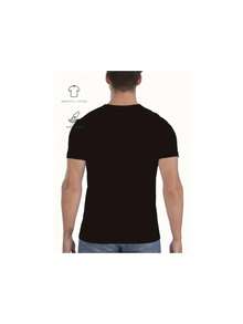 Moon Design Card For Cat Lovers | Cat Moon T-Shirt For Men And Women, A Christmas, Thanksgiving, New Year's Or Birthday Gift For Mom, Dad, Men, Women And Friends. Unisex, Black, Soft Fabric, 100%. - 黑色 - 查看 2