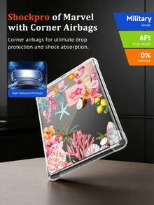 1 chiếc ốp bảo vệ Kindle trong suốt họa tiết hoa Hawaii mùa hè, chống rơi vỡ, bao phủ toàn diện, vỏ silicon mềm, tương thích với Kindle Paperwhite thế hệ thứ 11 năm 2021/Kindle Paperwhite thế hệ thứ 12 năm 2024/Kindle (thế hệ thứ 11 - ra mắt năm 2024), màu Clara/đen trắng. - Nhiều màu - Xem 6