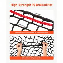 Round Bale Hay Net, 4.92 X 4.92 X 4.92 Ft, 1.5 Inch Holes, PE Material, Knotless Design, With Zip Ties, Needle Shuttle, Repair Twine And Storage Bag, Slow Feeder Round Bale Net For Horses - Small Mesh, Knotless, 5*5*5 ft - 查看 3
