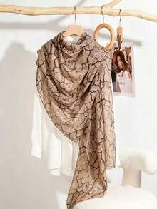 Khăn choàng nữ bằng vải cotton lanh in họa tiết kiểu Trung Đông, thích hợp sử dụng hàng ngày, khăn đa năng, chống nắng, nhẹ và thoáng khí. - Nhiều màu - Xem 7