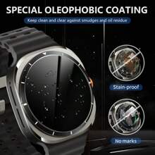 3 piezas Protector de pantalla para Samsung Galaxy Watch7/8 Ultra, Vidrio templado de dureza 9H, transparente de alta definición, tacto sensible, material duradero - 3 piezas para Watch7/8 Ultra - Ver 5