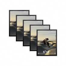 5 إطارات صور سوداء ضيقة بطراز نوردي بسيط، أفقية وعمودية، تناسب مقاسات 3.5x5/4x6/5x7/6x8/8x10 بوصة، مناسبة لديكور غرفة المعيشة والنوم والممر، عيد الأم، عيد الميلاد، الحفلات، العودة إلى المدرسة، صور عائلية، تصوير المناظر الطبيعية - 5Pcs - مشاهدة 12