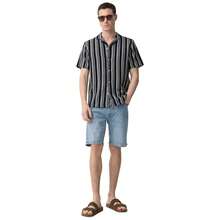 Tiffosi تي شيرت رجالي بأكمام قصيرة 10065046-DENIM باللون البني - بني - مشاهدة 1