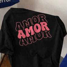 Camiseta de talla grande para mujer, estilo casual, holgada, para verano, de algodón suave y transpirable, modelo 2069, nueva, transpirable y cómoda. - Negro - Ver 11
