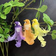 1/6pcs Artificial Bird Feather Pheasant Decoration, Realistic Craft, Summer Jungle Garden Home Decor, Garden Decor, Home Decor, Holiday Decor, Room Decor - One Size Fits All - View 8