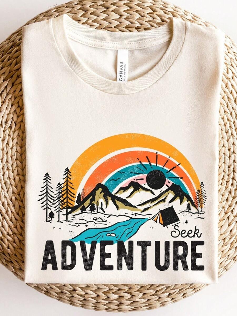 playeras de hombre camisas para hombre playera de hombre camisas de hombre ropa de hombreSeek Adventure Shirt,Vacation Shirt,Camping Shirt,Hiking Shirt,Nature Lover Shirt,Adventure Lover Shirt,Wanderlust Shirt,Travel gift camisa de hombre playeras playeras para hombre sudadera para hombre conjuntos de hombre y2k - Blanco - Ver 1