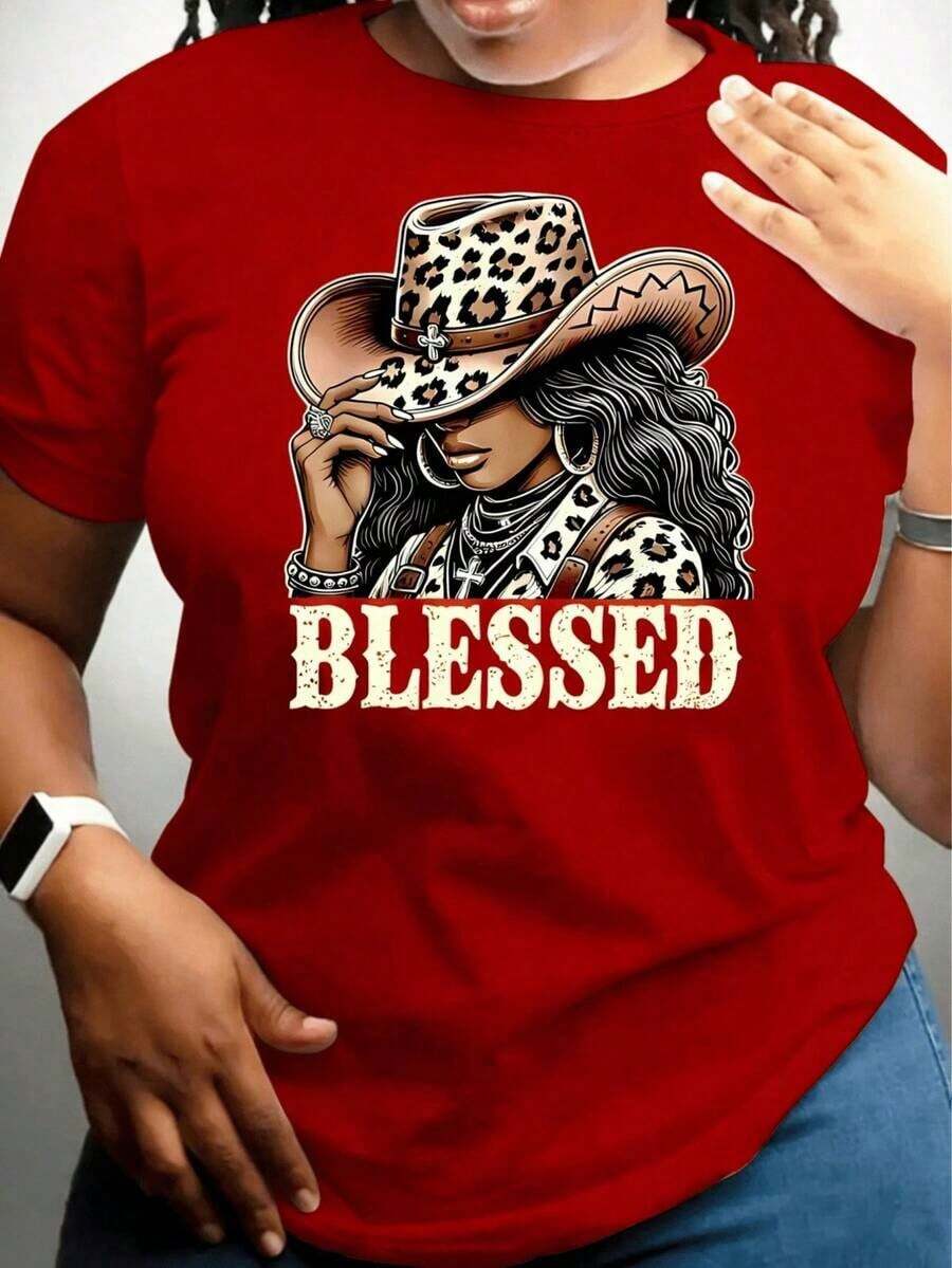 New Women's Summer Casual Printed Short-Sleeve T-Shirt, Lightweight And Comfortable, Ideal For Casual Wear | Fun Design - Vintage Urban Style - Unisex Cotton Short-Sleeve Crew Neck T-Shirt - 紅色 - 查看 1