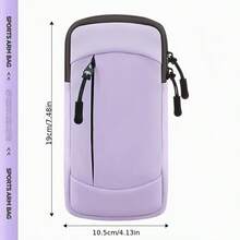 Sac de bras de sport léger, pochette de téléphone de course unisexe avec sangle d'épaule amovible, convient pour le cyclisme en extérieur - Multicolore - Voir 12