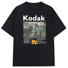Camiseta de Hombre a la Moda Marca Kodaks, 100% Algodón Puro, Multiusos, Casual para el Día a Día, Transpirable, Manga Corta - forma - Ver 1