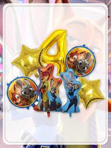 Disney Bộ bóng bay số chủ đề Zootopia cao cấp, bóng bay tráng bạc bền chắc với hình ảnh nhân vật và ngôi sao sống động, được làm từ chất liệu tráng bạc dày dặn, chống rách, có khả năng chịu được sử dụng nhiều lần. Các đường may được gia cố giúp ngăn ngừa bóng bị nổ trong quá trình bơm và sử dụng, đồng thời chất liệu tráng bạc được xử lý để chống phai màu do ánh nắng mặt trời. - Bóng bay - Xem 7