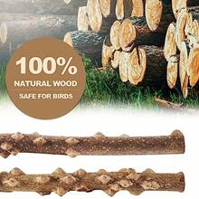 Perch 2 Grape Stick Paw Grinding Fork Natural Wood Bird Stand 4 Parrot Stand Bird Toys for Parakeets Chewing Exercise Branches, Bird Cage Accessories for Cockatiels, Conure, Budgies - Madera - Ver 6