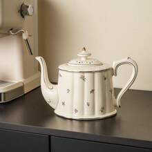 WGROOM 1 Set (Single Cup & Saucer / Single Teapot / 1 Teapot 2 Cup & Saucer Gift Box) Ceramic Coffee Cup & Saucer Household Kitchen Dining Room Living Room American Latte Coffee Cup, Water Cup, Tea Cup, Mug, Water Bottle, Industrial Tea Pot Set, Suitable For Outdoor, Wedding, Party, Gift, Birthday - Multicolor - View 3