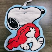SNOOPY 1条史努比卡通珊瑚绒狗狗手巾，加厚吸水，可悬挂，适用于厨房清洁、浴室装饰，四季皆宜，高品质实用设计 - 彩色 - 查看 13