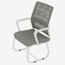 Minimalist Modern Office Chair Metal Frame Soft And Comfortable Home And Office Use Multiple Colors Available - White+Gray + Iron + Nylon Mesh + Polyurethane1 - View 8
