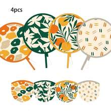 1/2/4pcs Japanese Style Round Foldable Handheld Fans, 4 Styles, Suitable For Outdoor Travel, Festival Events, Party Decoration, Etc., Gift For Friends, Family, Classmates, Elders, Summer Essential (Includes Storage Bag) - Folding Fan - View 13