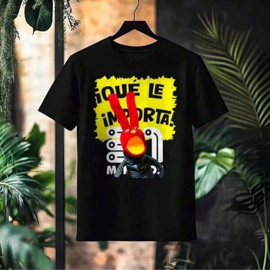 Camiseta Juan Carlos Bodoque 31 Minutos: La Respuesta Perfecta - ¡Qué Le Importa! Camisas de Manga Corta para Hombres, con Tela Transpirable para un Uso Cómodo - Negro - Ver 1